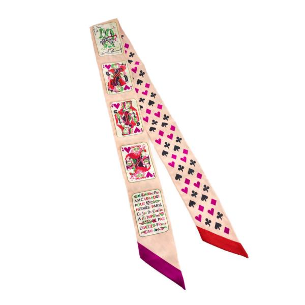 HERMES（エルメス） ツイリー・Jeu De Cartes・トランプ柄スカーフ