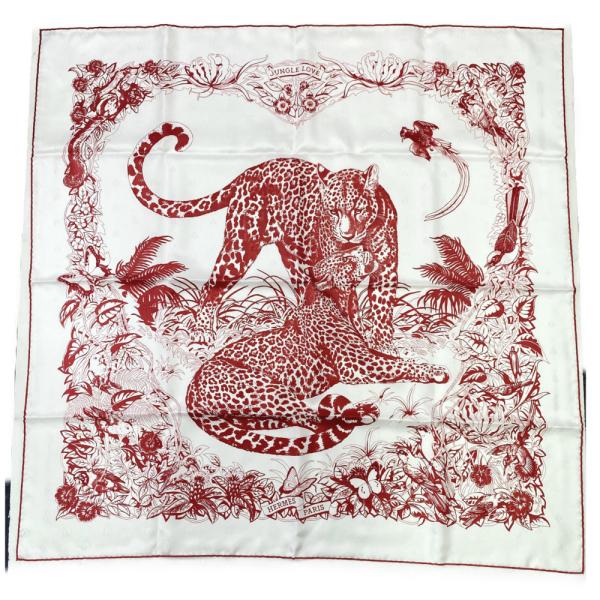 HERMES エルメス カレ90 ジャングルラブ JUNGLE LOVE 美品 rfstore_isca0849l