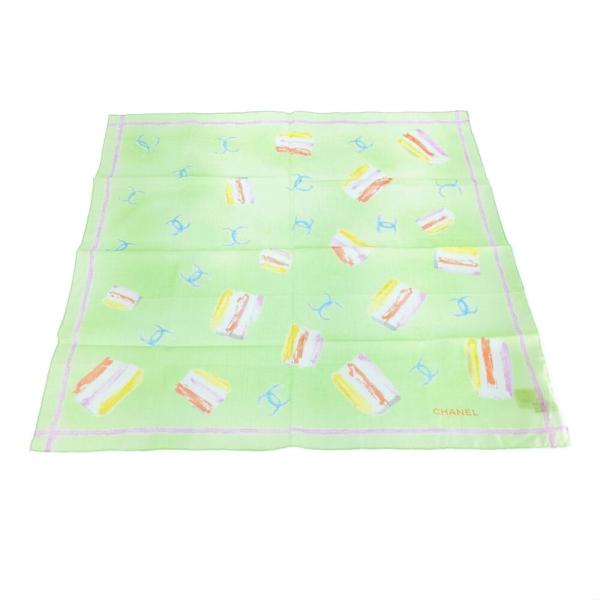 CHANEL シャネル ココマーク コットン スカーフ ネックウェア ハンカチ  