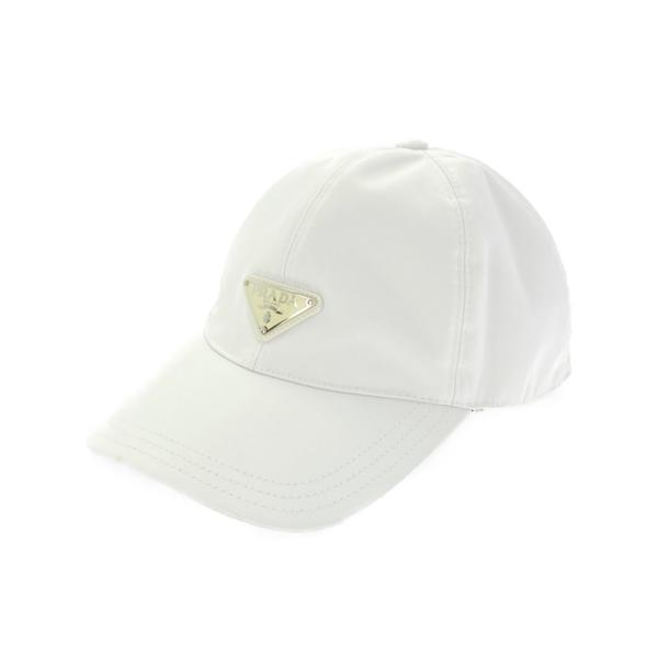 プラダ　キャップ PRADA プラダ トライアングルロゴ ナイロンキャップ帽子/2HC231
