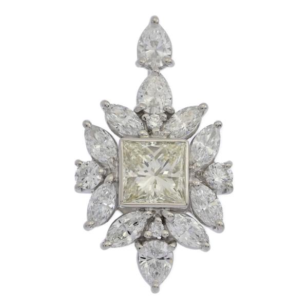B4963 ダイヤモンド0.258ct ペンダントトップpt900 Pt900 プラチナ ペンダントトップ ゴシッククロス58