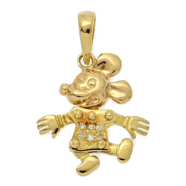 0.03ct/ミッキーマウス・ディズニー ダイヤモンド ペンダントトップ