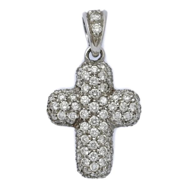 シルバー クロス ペンダント　スタージュエリー 美品 0.7ct STAR JEWELRY スタージュエリー クロスモチーフ