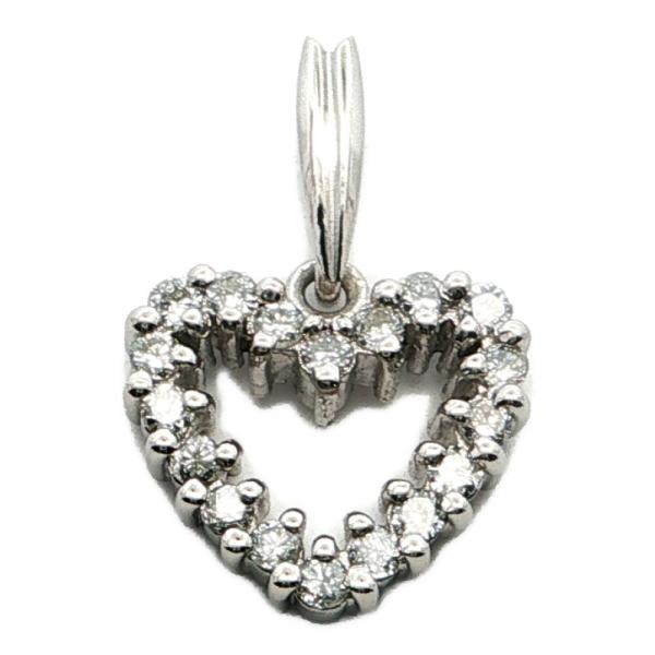 0.23ct ハート ダイヤモンドペンダントトップ Pt900-1.6g プラチナ /h260424/611540