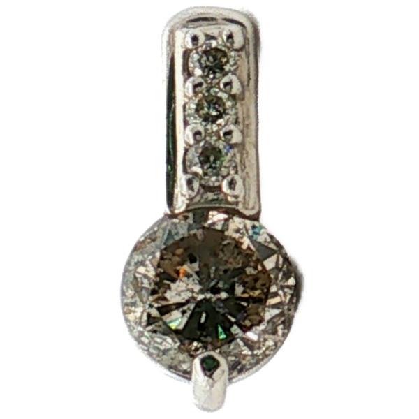 0.5ct シンプルライン ダイヤモンド ペンダントトップ Pt900-0.7g プラチナ 1粒  /h260626/618877