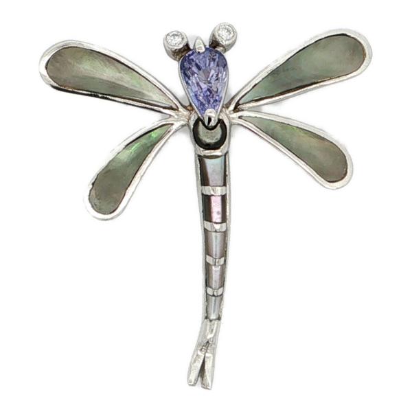 1.3ct 0.05ct バタフライモチーフ アメシスト アメジスト トンボ