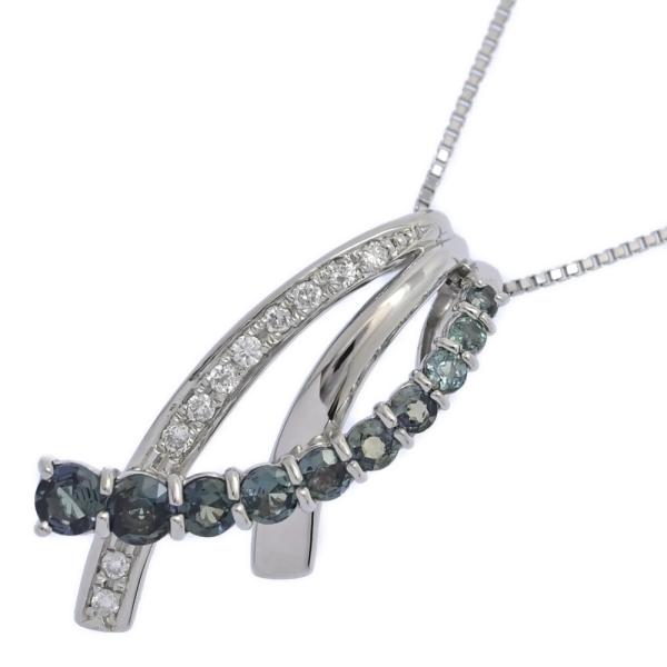 AL0.58ct/FD:0.1ct/10P・アレキサンドライト・ダイヤモンドネックレス