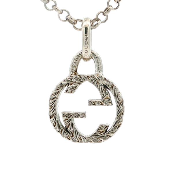 GUCCI（グッチ） Gロゴ ネックレス ペンダント Sv925-7.0g シルバー