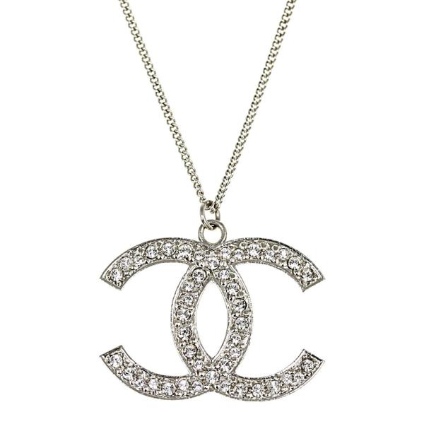CHANEL シャネル デカココマーク・Wフェイスラインストーン