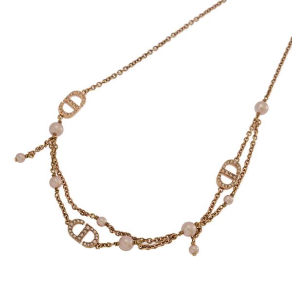 クリスチャンディオール ロゴ クリスタル ネックレス 送料無料 クリスチャンディオール Christian Dior DCロゴ