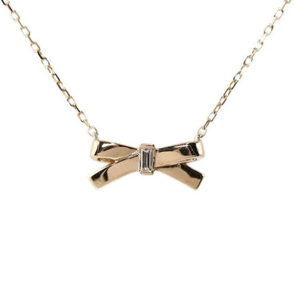 プチリュバン ゴールド ネックレス 18K ピンクゴールド ダイヤ AHKAH アーカー AHKAH K18ピンクゴールド/ダイヤ プチリュバンローズ