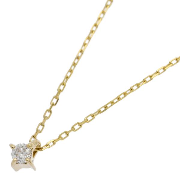 ete ダイヤゴールドペンダントネックレス ete ETE エテ 4月誕生石 1P・1粒 ダイヤモンド ネックレス/K18YG