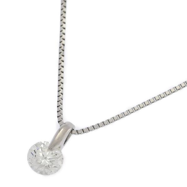 4°C 小粒パール　Pt850 0.522ct/4月誕生石 1P・ダイヤモンド ネックレス/Pt900-Pt850