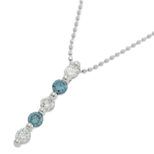 0.5ct/ダイヤモンド ブルーダイヤモンド ネックレス・ペンダント/Pt900