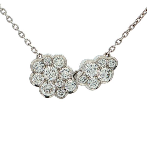Niwaka 0.42ct 俄 ニワカ 雲モチーフ ダイヤモンド ネックレス
