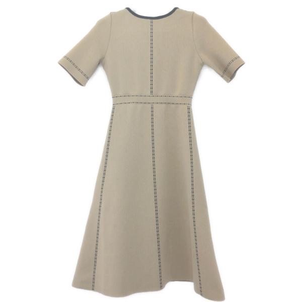 マーリエルカセット　ステッチ風ジャガードニットワンピースカーディガンセット マーリエルカセット ステッチ風ジャガードニットワンピース