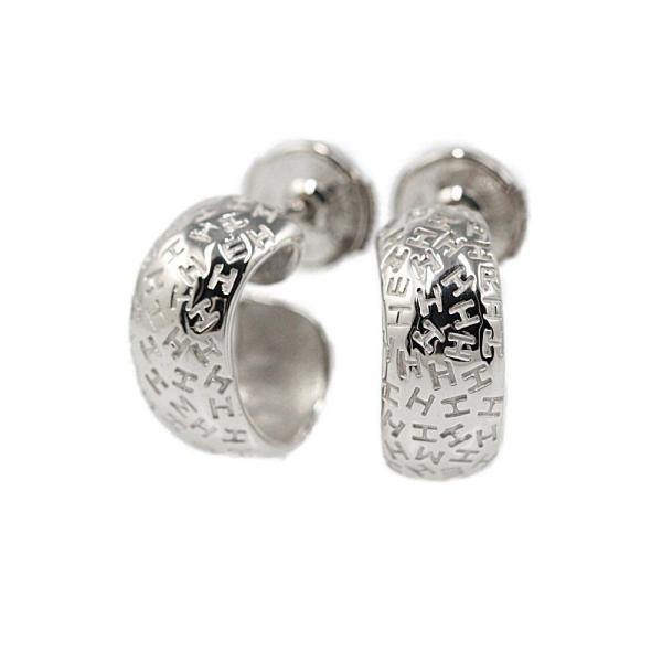 HERMES エルメス トゥーブー・フープピアス/K18WG/750-7.2g