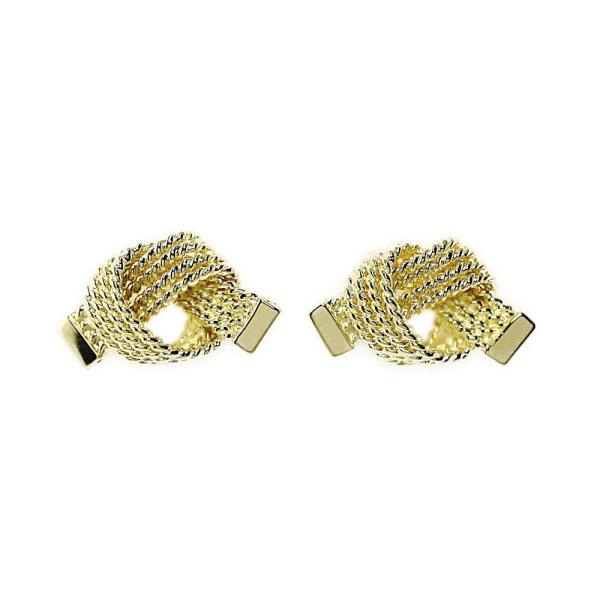 TIFFANY&Co.（ティファニー） メッシュ サマセットノットピアス/K14YG
