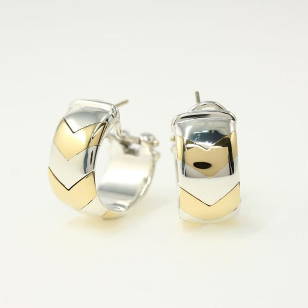 TIFFANY&Co. ティファニー コンビ フープピアス/Sv925×K18/750 TIFFANY&Co. ティファニー コンビ フープピアス/Sv925×K18/750