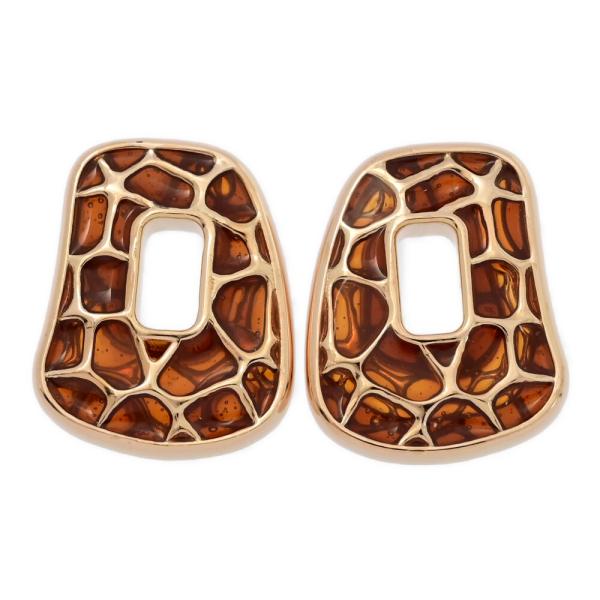 MATTIOLI マッティオリ 樹脂・チャームピアス/K18PG/750-7.0g/ピンク  