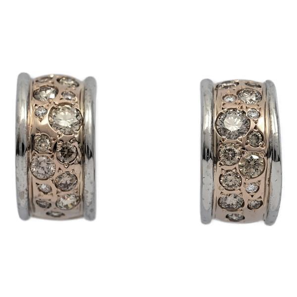 るるJH169★高級 カシケイMELANGEダイヤ0.5ct コンビピアス rfstore_paja2129l