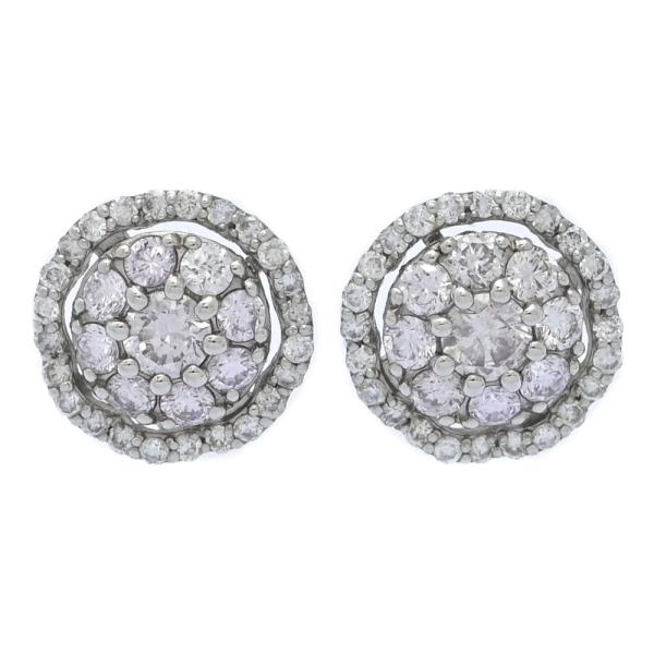 0.76ct/FD:0.30ct/フラワーモチーフ ピンクダイヤモンド カラーレス