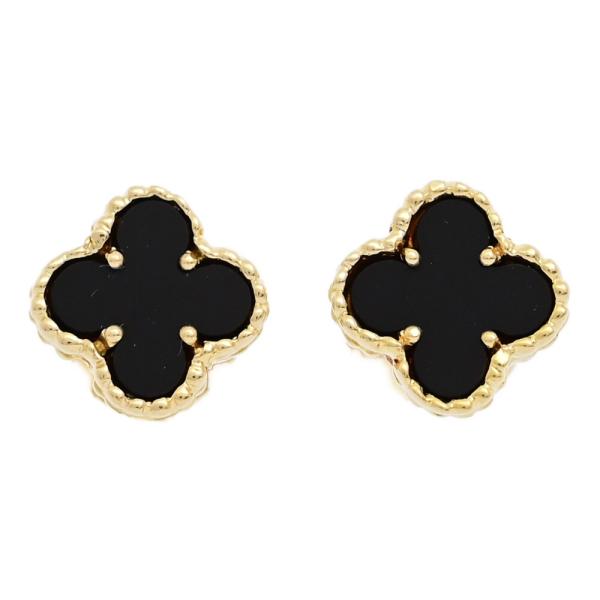 アルハンブラ ☆ ピアス ヴィンテージ アルハンブラ イヤリング 18K ホワイトゴールド - ヴァン