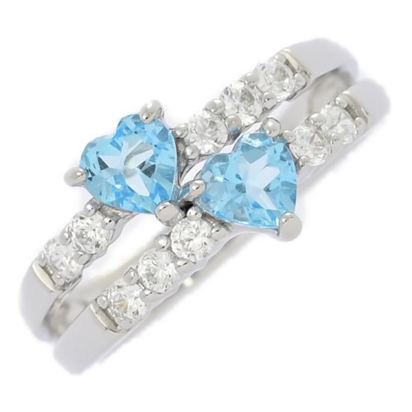 TSUTSUMI ジュエリーツツミ ピンキー ハートモチーフ・ブルートパーズ