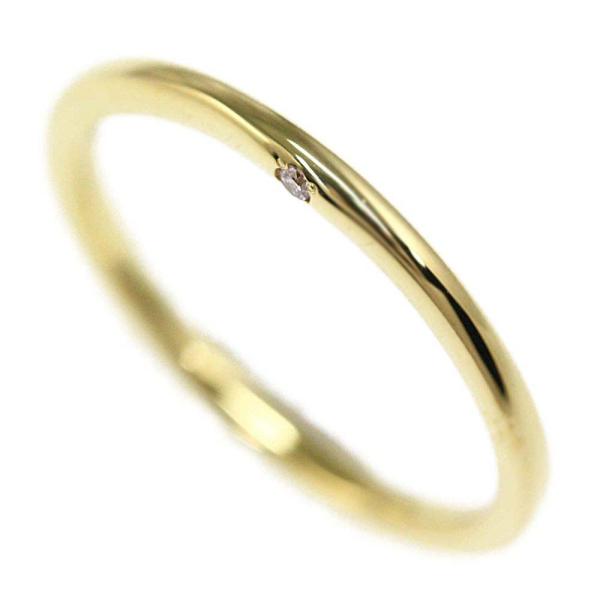 AHKAH（アーカー） オネスティ 1Pダイヤモンドリング 指輪/K18YG/750