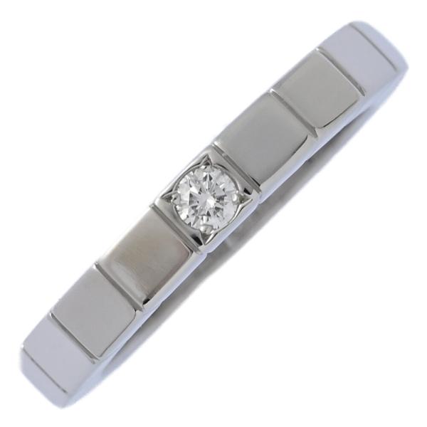 カルティエ(Cartier) リング　ラニエール　WG Cartier（カルティエ） ラニエール 1粒 ダイヤモンド リング 指輪/K18