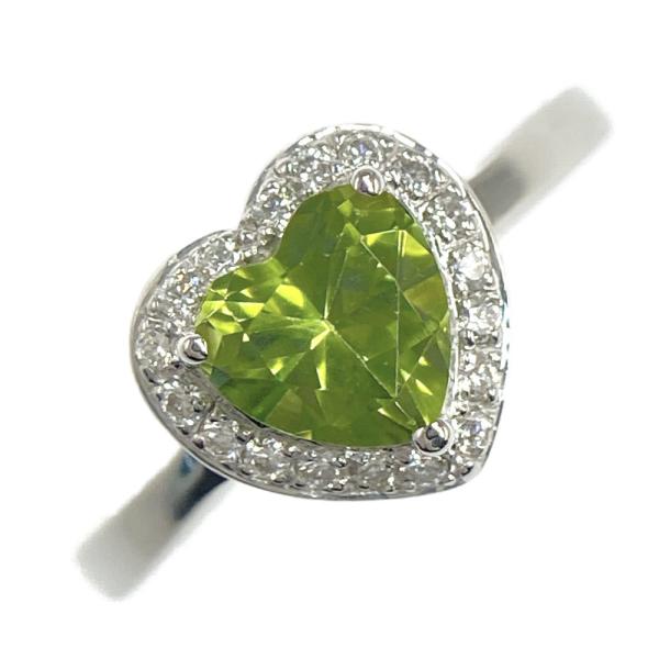 ヴァンドーム青山 ハートモチーフ・ペリドット・ダイヤモンドリング