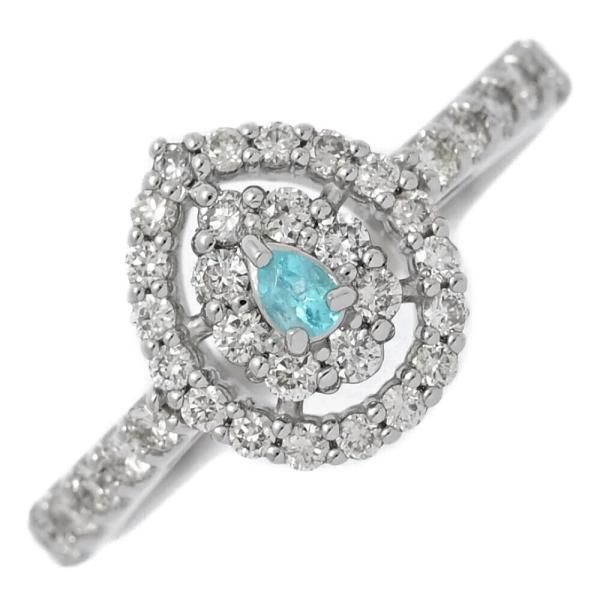 PT0.04ct/FD:0.42ct/パライバトルマリン ダイヤモンド ハーフ