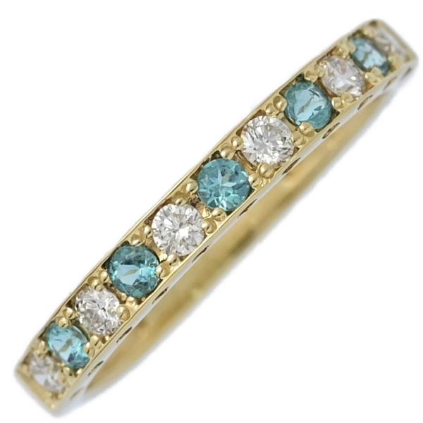 PT0.13ct/FD:0.18ct/ハーフエタニティ パライバトルマリン