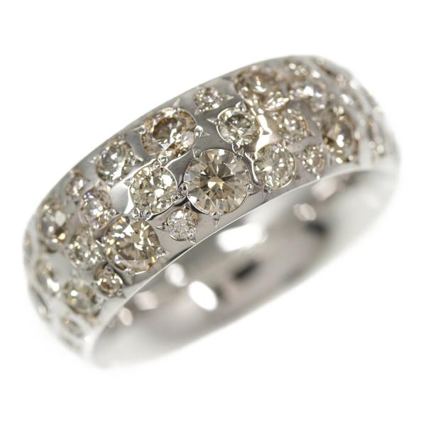 カシケイ バンド 35P・ハーフエタニティ・ブラウンダイヤモンドリング