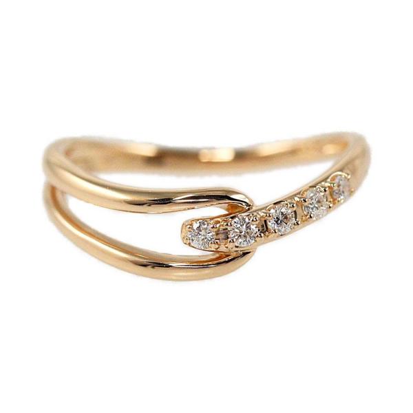 ヴァンドーム青山 5P・ダイヤモンド ベーシックリング・指輪/K18PG/750