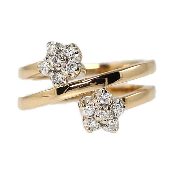 ヴァンドーム青山 フラワーモチーフ12P・ダイヤモンドリング・指輪