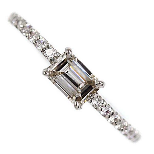 銀座田中 ハーフエタニティ ダイヤモンドリング 指輪 天然/Pt900-1.7g