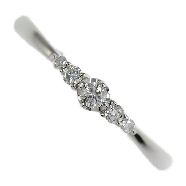 ヴァンドーム青山 5Pダイヤモンドリング 指輪/Pt950-1.9g/7号