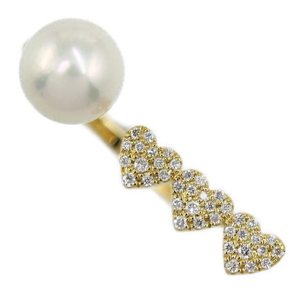 AHKAH アーカー ハートパヴェトリオパール リング 指輪