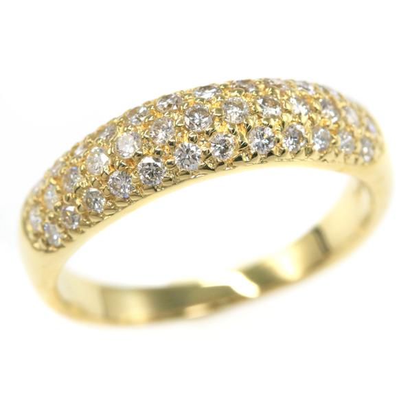 スタージュエリー 37P・パヴェ ダイヤモンドリング・指輪/K18YG/750 ...