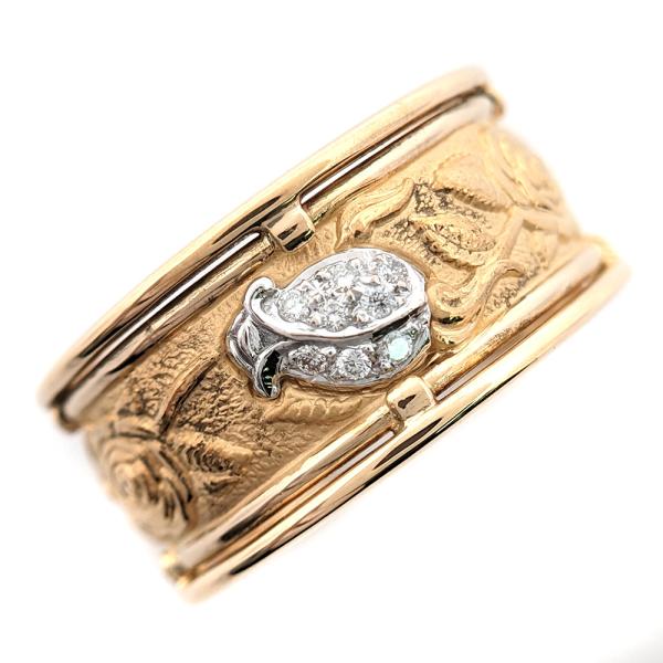 カレライカレラ　ダイヤ入り薔薇リング rfstore_rrgb4352l