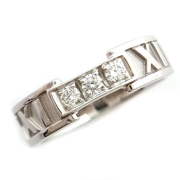 ティファニー アトラス ダイヤ 3P リング K18WG 11号 TIFFANY&Co. ティファニー アトラス 3P・ダイヤモンドリング