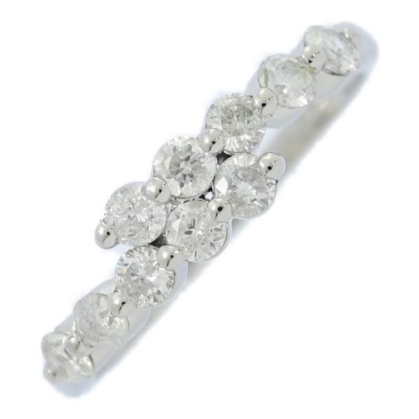 0.53ct/10P・ダイヤモンド リング・指輪/Pt900-2.4g/11号/#51/プラチナ