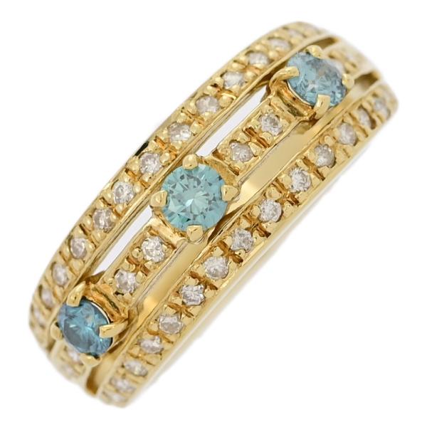 0.3ct/FD:0.27ct/ブルーダイヤモンド ダイヤモンド リング・指輪