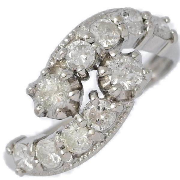 1.00ct/10P・ツイスト デザイン ダイヤモンド リング・指輪