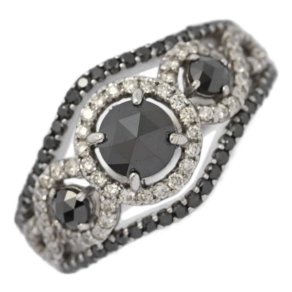 高貴な輝き✨ローズカット・ダイヤモンド✨リング✨約8.5号✨指輪✨K18＆Pt 高貴な輝き✨ローズカット・ダイヤモンド✨リング✨約8.5号✨指輪