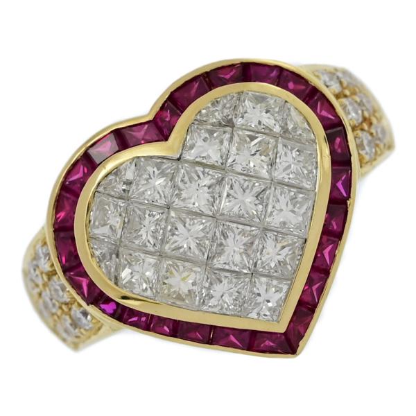 RU2.09ct/FD:1.58ct/ハートモチーフ・ルビー・ダイヤモンド RU2.09ct/FD:1.58ct/ハートモチーフ・ルビー・ダイヤモンド