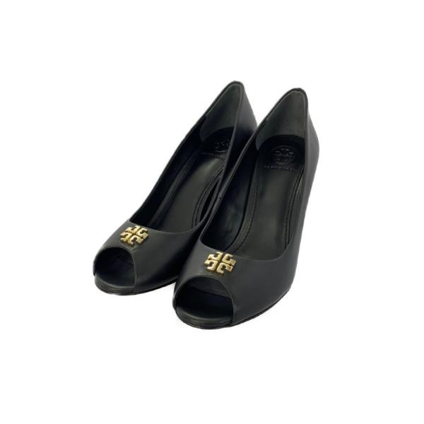 TORY BURCH トリーバーチ ウェッジソール ロゴ レザー パンプス TORY BURCH トリーバーチ ウェッジソール ロゴ レザー パンプス