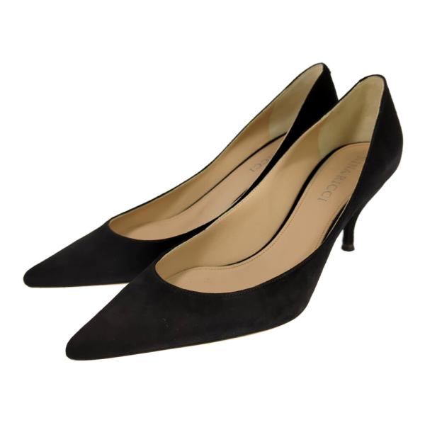 NINA RICCI ニナリッチ スエード パンプス 靴/NR25020/37 1/2/ブラック