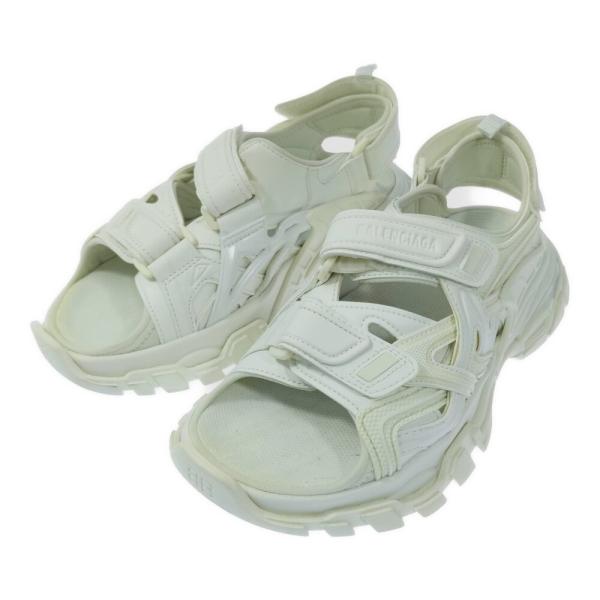 BALENCIAGA バレンシアガ トラックサンダル ホワイト 24㎝ BALENCIAGA（バレンシアガ） トラックサンダル靴/617543/JP24cm